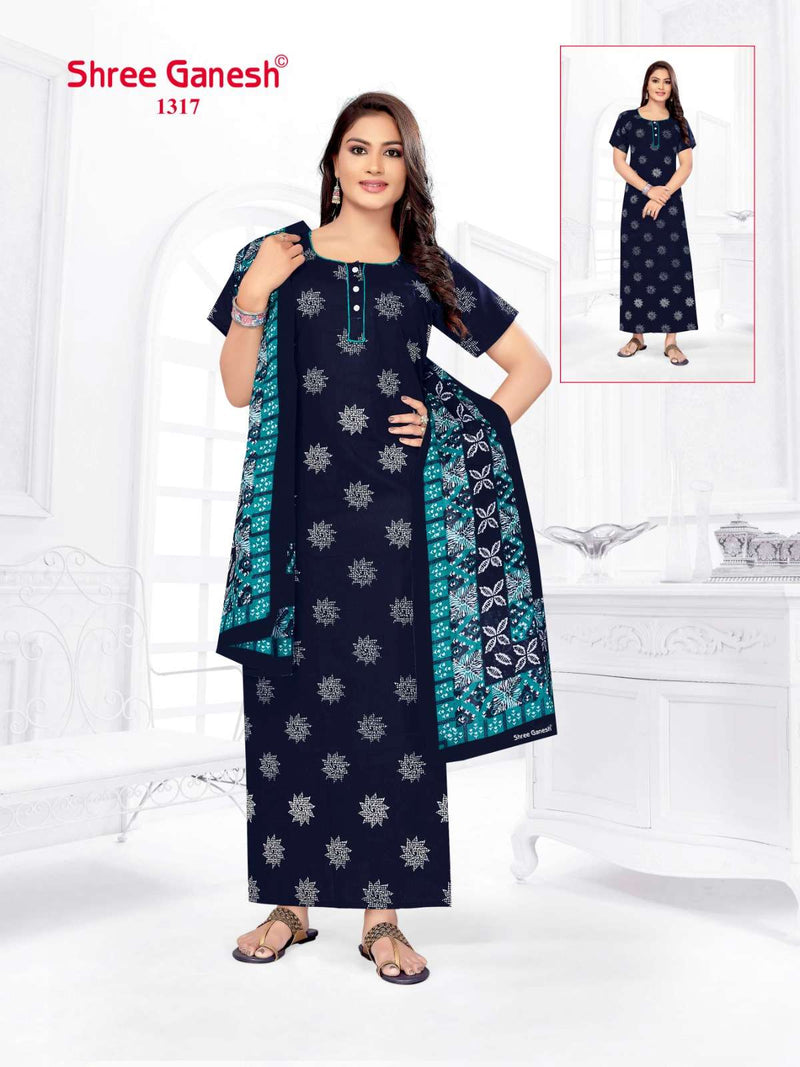 Shree Ganesh Kalki Vol 3 Cotton Printed Night Wear Suit