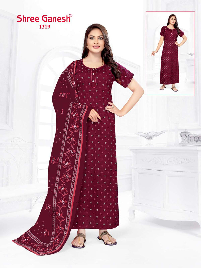 Shree Ganesh Kalki Vol 3 Cotton Printed Night Wear Suit