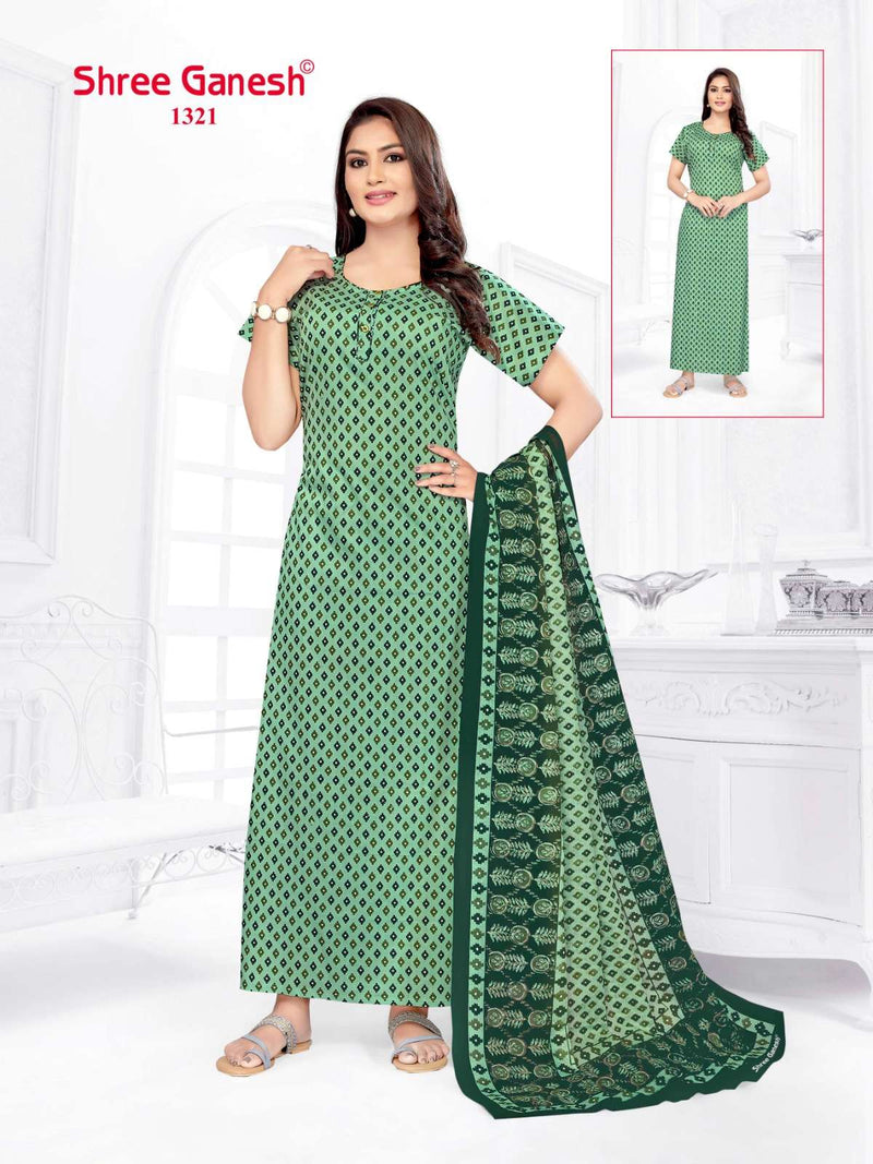 Shree Ganesh Kalki Vol 3 Cotton Printed Night Wear Suit