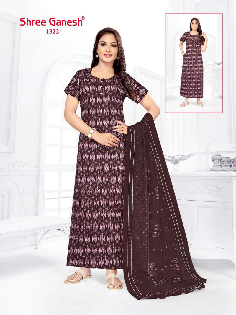 Shree Ganesh Kalki Vol 3 Cotton Printed Night Wear Suit
