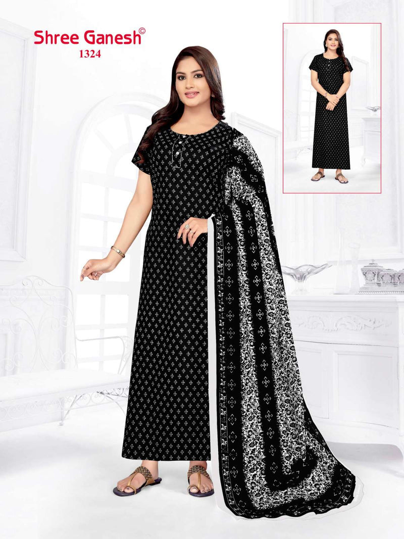 Shree Ganesh Kalki Vol 3 Cotton Printed Night Wear Suit