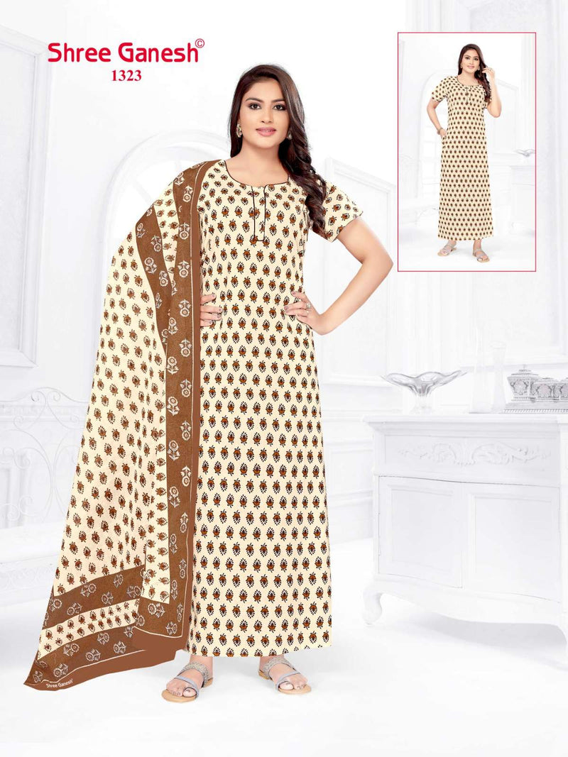 Shree Ganesh Kalki Vol 3 Cotton Printed Night Wear Suit