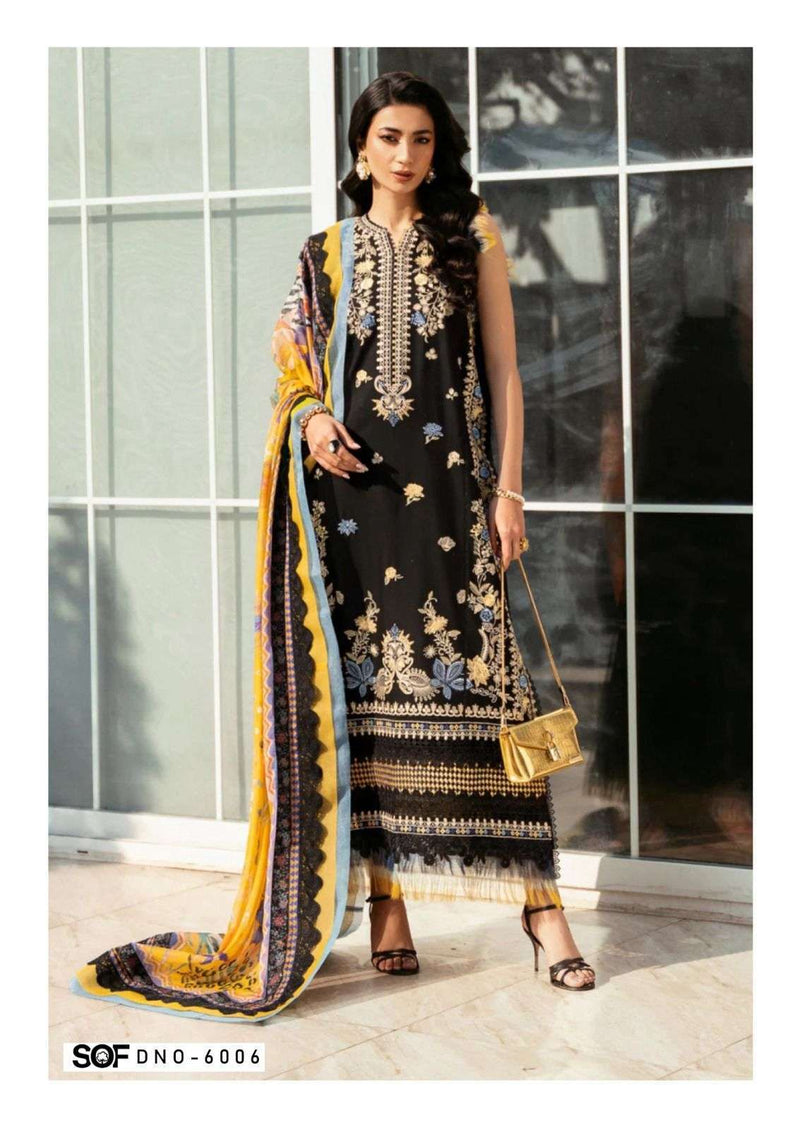 Shree Om Fab Aliya B Vol 6 Pure Lawn Cotton Print Karachi Suit