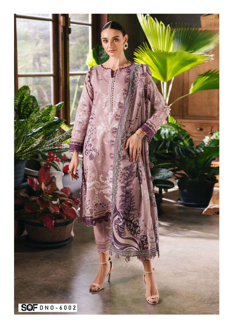 Shree Om Fab Aliya B Vol 6 Pure Lawn Cotton Print Karachi Suit