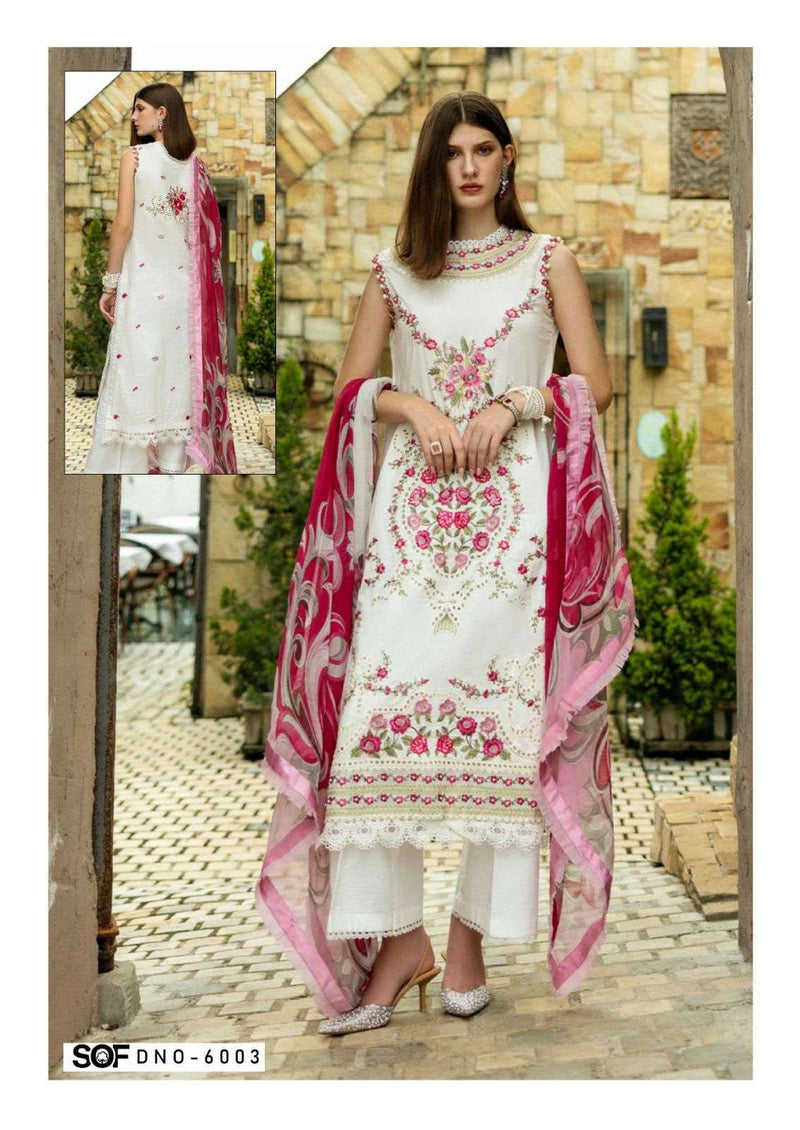 Shree Om Fab Aliya B Vol 6 Pure Lawn Cotton Print Karachi Suit