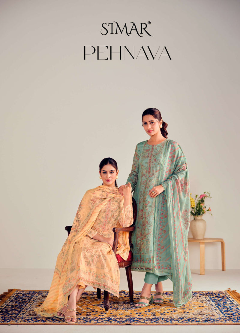 Simar Pehnava Lawn Cotton Fancy Embroidered Work Salwar Suit