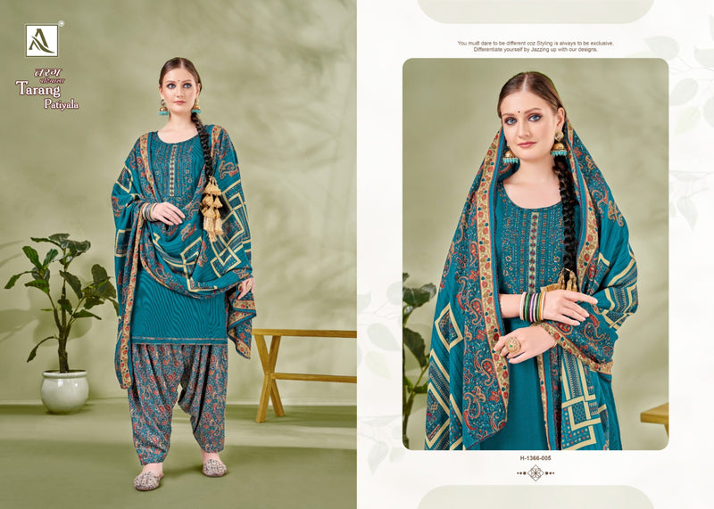 Alok Suits Tarang Patiyala Pashmina Self Embroidery Work Fancy Suits