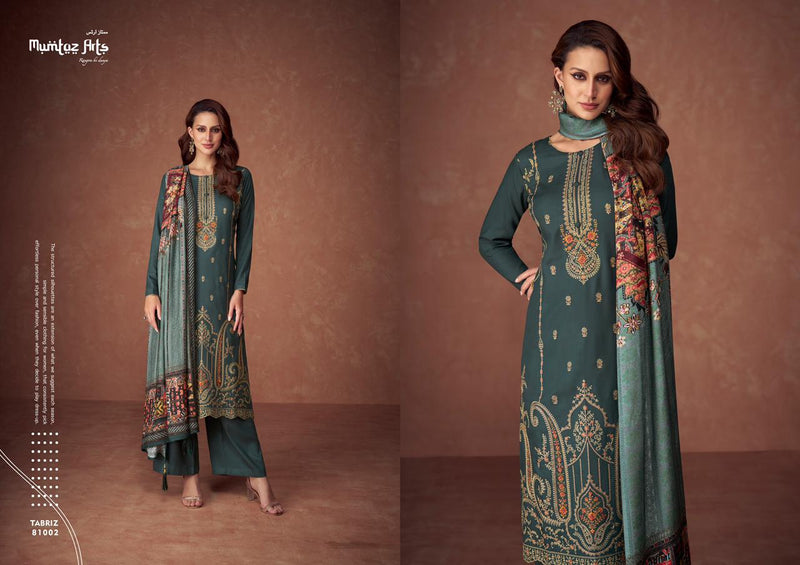 Mumtaz Arts The Tabriz Pashmina With Heavy Embroidered Designer Suits