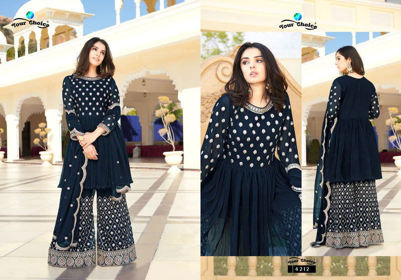 Your Choice Trandy Blooming Georgette Heavy Designer Ready Made Suit