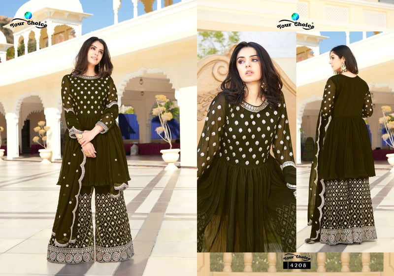Your Choice Trandy Blooming Georgette Heavy Designer Ready Made Suit