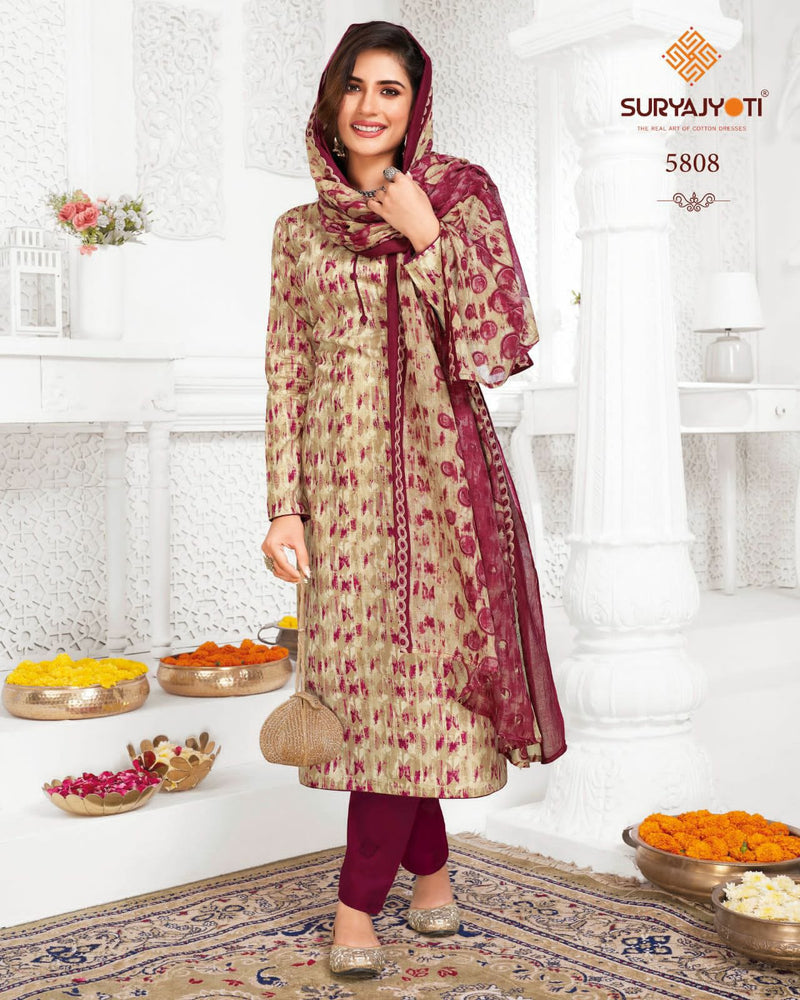 Suryajyoti Trendy Cotton Vol 58 Cotton Printed Designer Wear Salwar Suit