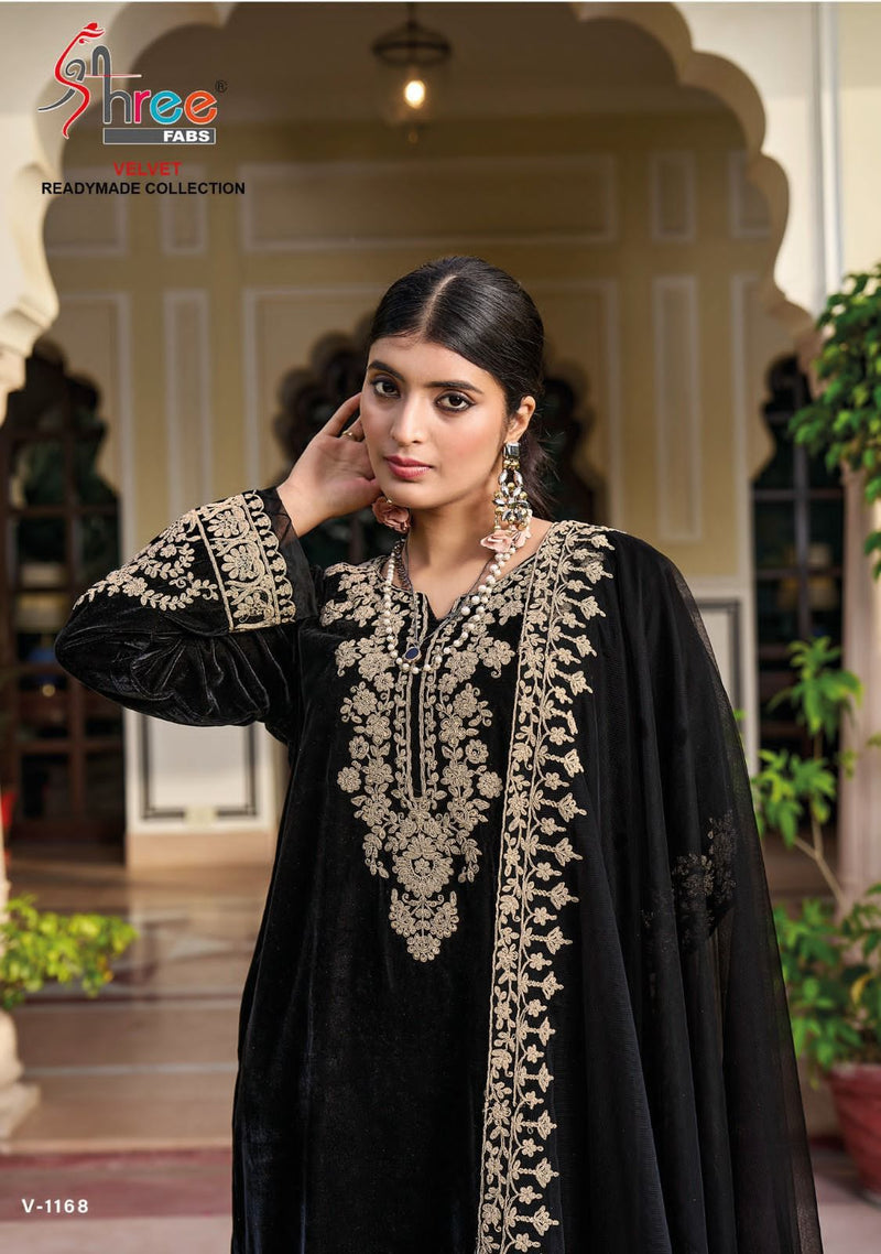 Shree Fabs Dno V 1168 Pure Velvet Fancy Pakistani Pret Kurti