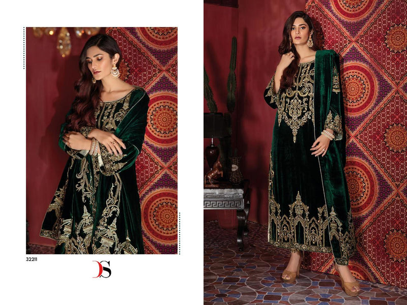 Deepsy Suits Velvet 23 Velvet With Heavy Embroidery Work Salwar Suit Collection