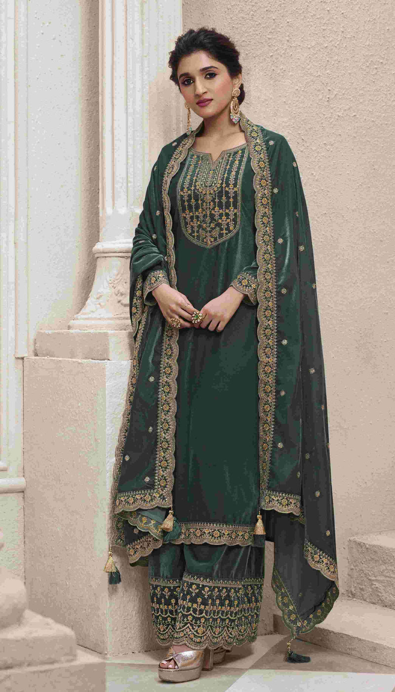 Vinay Fashion Velvet Embroidery Vol 2 Velvet Heavy Designer Suits