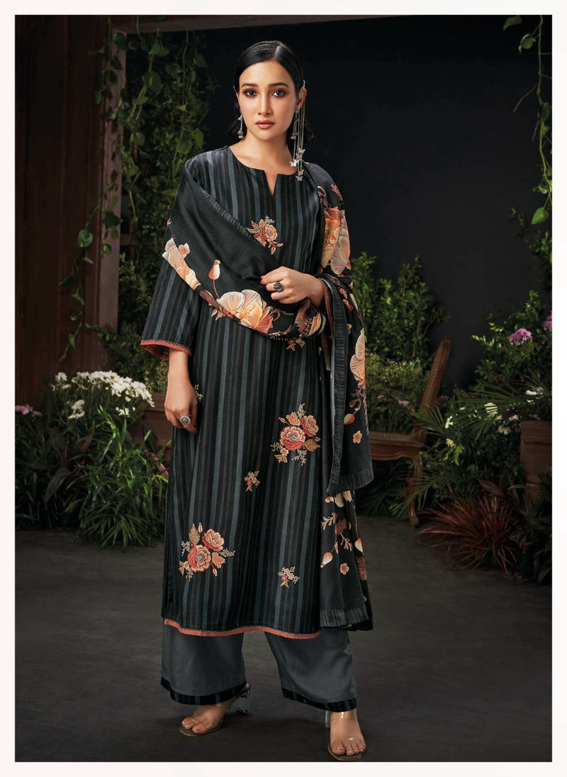 Ganga Venya Pashmina Printed With Embroidered Fancy Salwar Suit Collection