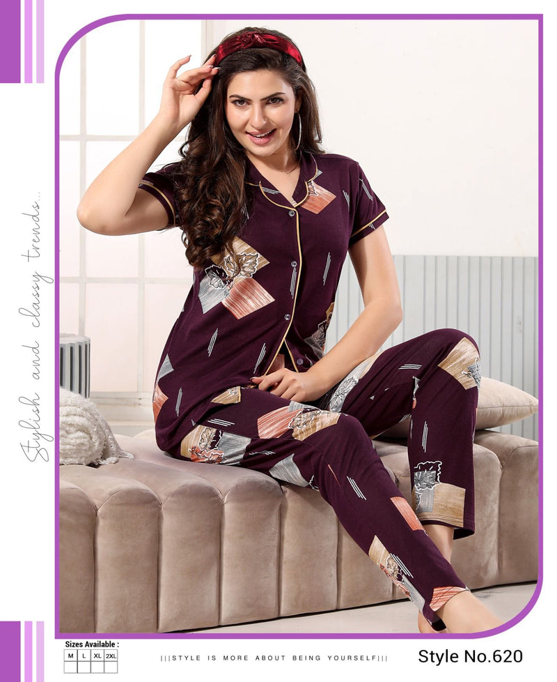 Cotton Night Suits For Women, Size: S to 3XL, Semi-Stretchable at Rs  999/piece in Ahmedabad