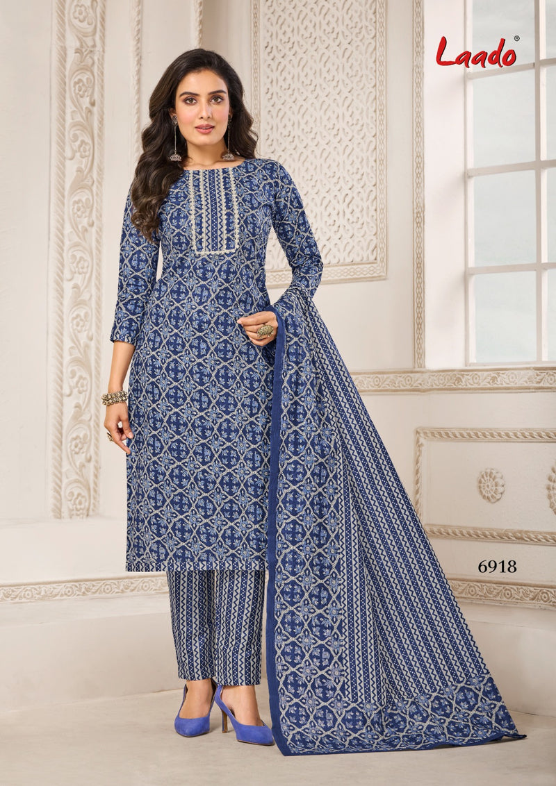 Laado Vol 69 Cotton Printed Designer Patiyala Style Salwar Suit Collection