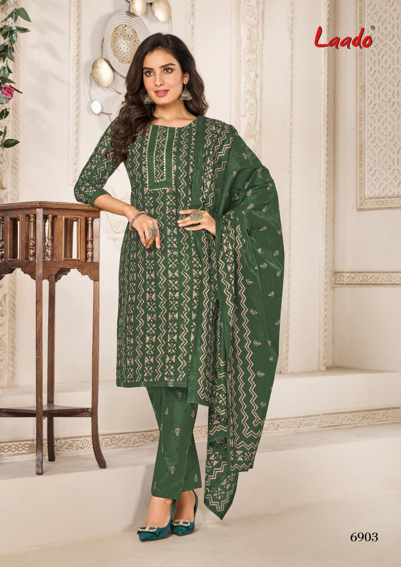 Laado Vol 69 Cotton Printed Designer Patiyala Style Salwar Suit Collection