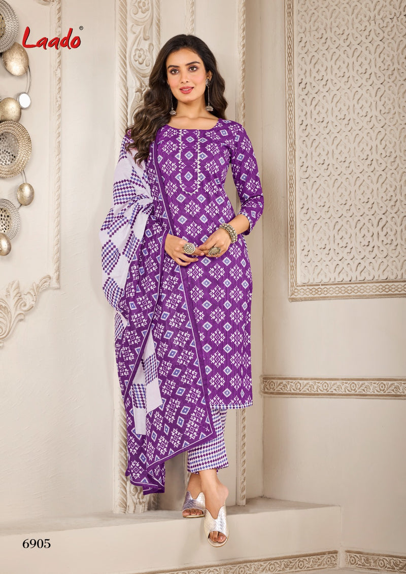 Laado Vol 69 Cotton Printed Designer Patiyala Style Salwar Suit Collection