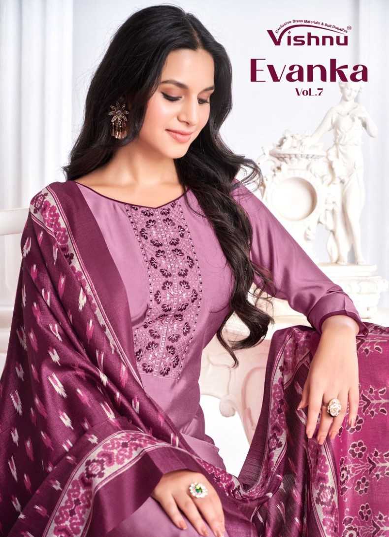 Vishnu Evanka Vol 7 Roman Silk Beautiful Designer Classical Daily Wear Salwar Kameez