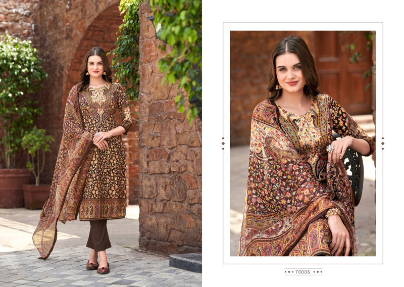 Skt Suits Winter Collection Pashmina Digital Printed Salwar Suit Collection