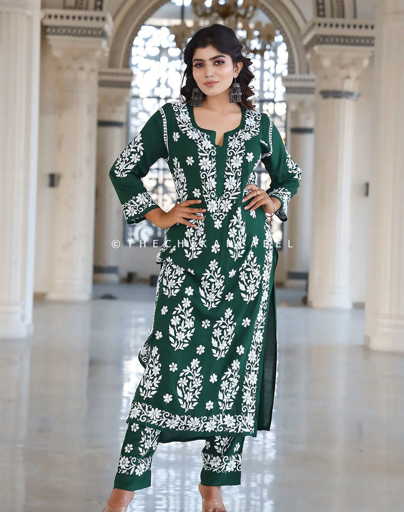 Ad D No 121 Fox Georgette With Heavy Embroidery Work Designer Kurtis