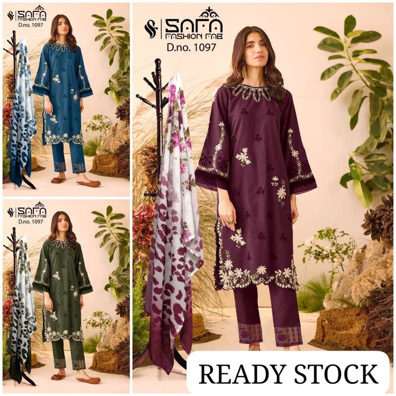 Safa Fashion Fab Introducing D no 1097 Luxury Pret Formal Wear Collection