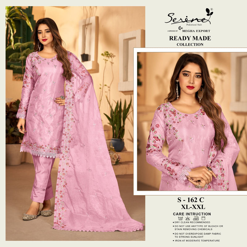Serine DNO S 162 Organza Heavy Embroidered With Handwork Suit Collection