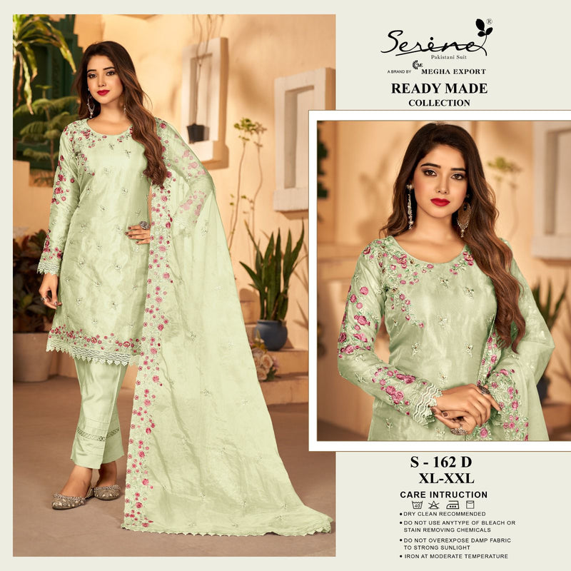 Serine DNO S 162 Organza Heavy Embroidered With Handwork Suit Collection