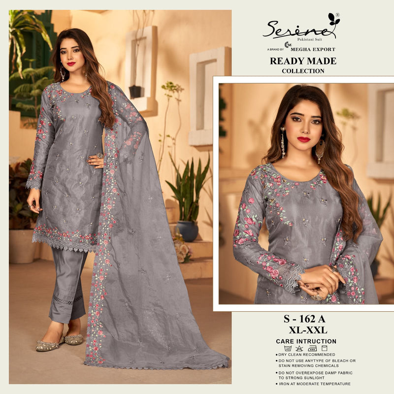 Serine DNO S 162 Organza Heavy Embroidered With Handwork Suit Collection