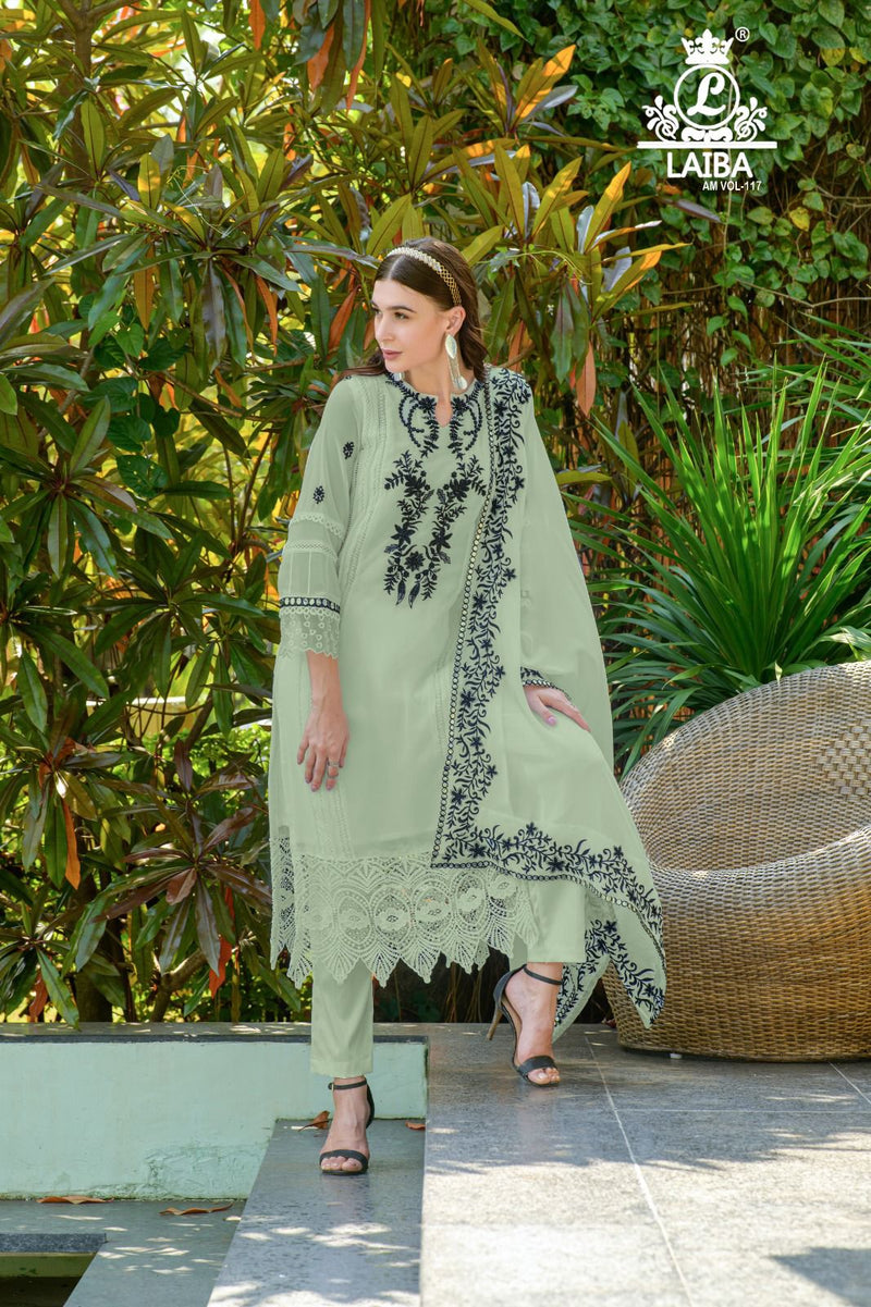 Laiba Am Vol 117 Pure Georgette Pakistani Pret Collection