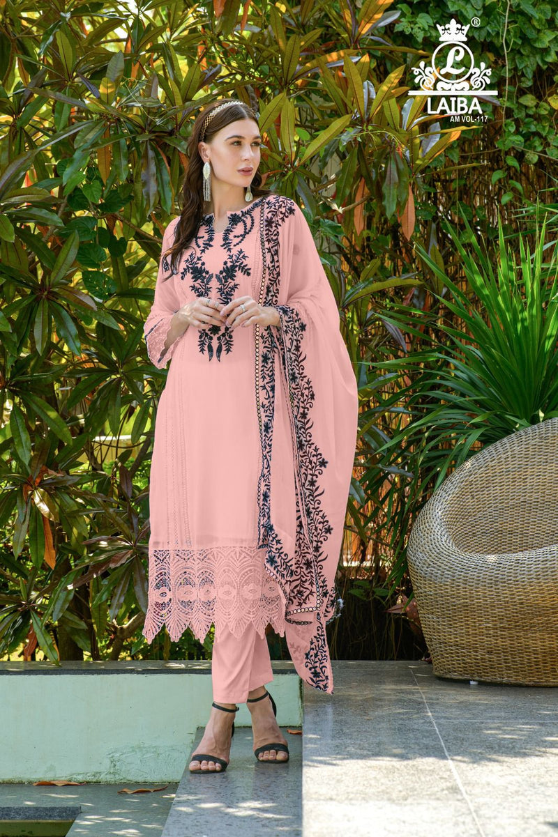 Laiba Am Vol 117 Pure Georgette Pakistani Pret Collection