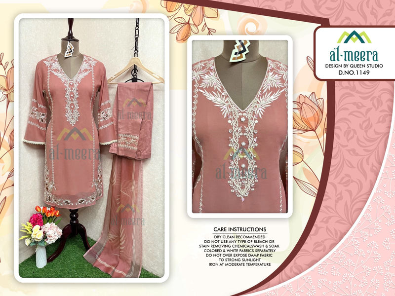 Al meera  Dno1149  Fox Georgette  Luxury Pret Collection