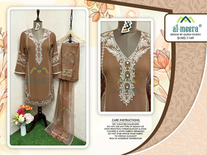 Al meera  Dno1149  Fox Georgette  Luxury Pret Collection