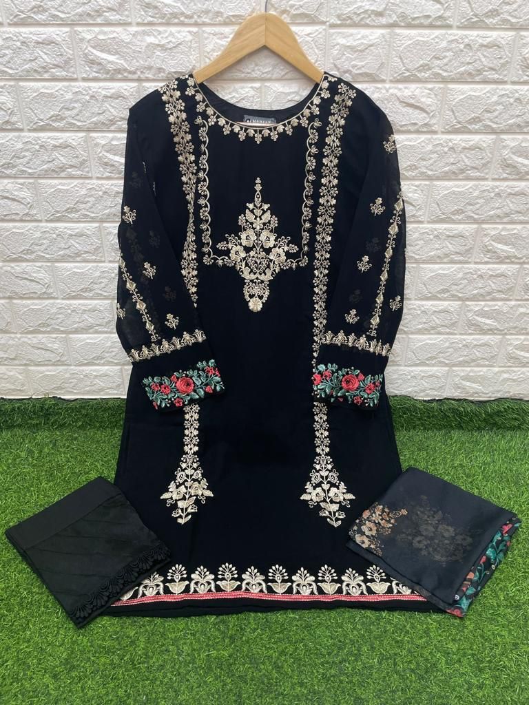 Naimat Fashoin Studio presents NFS 1062 Pure Fox With Beautiful Embroidery Work Pret Collection