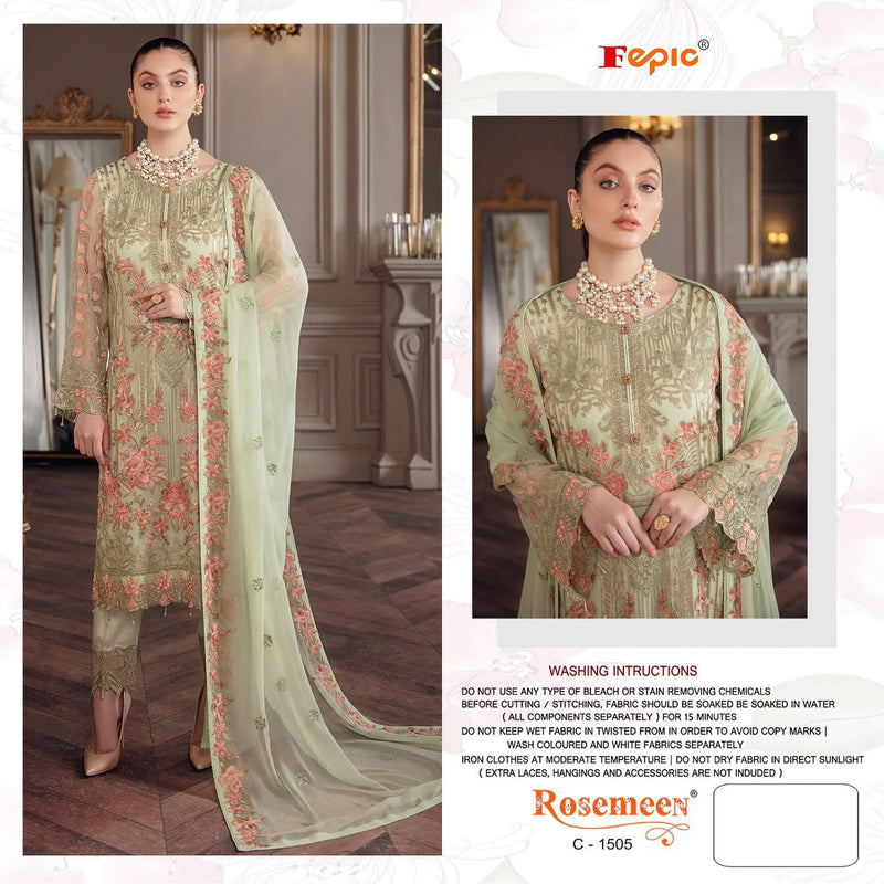 Fepic Rosemeen Georgette Embroidered With Heavy Handworked Salwar Suits