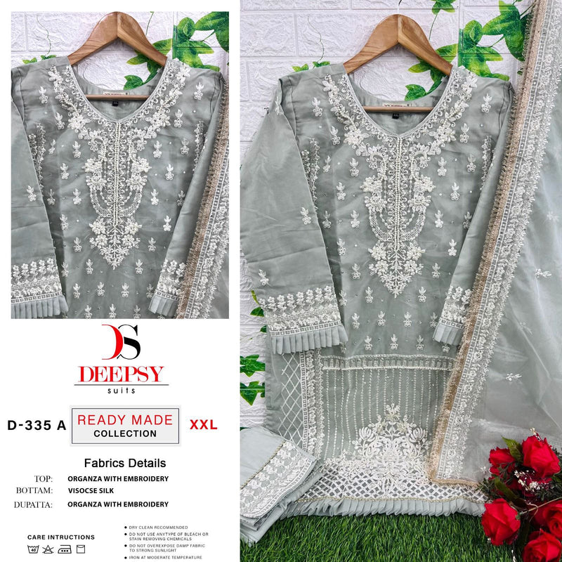 Deepsy Suits D 335 Abcd Pure Orgnaza Embroided Salwar Suits