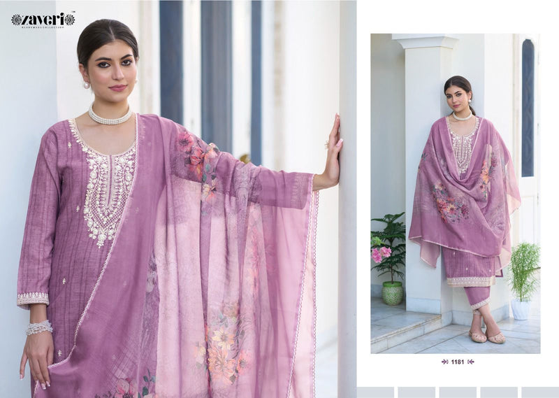 Zaveri Woman Beauty Mirza Silki Cotton Salwar Kameez