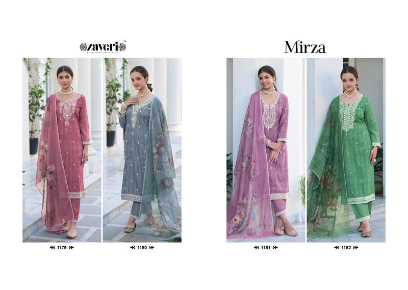 Zaveri Woman Beauty Mirza Silki Cotton Salwar Kameez