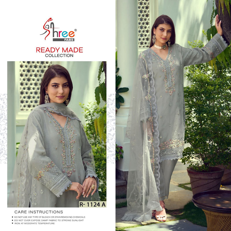 Shree Fabs Sr 1124 Organza Embrodered Pret Collection