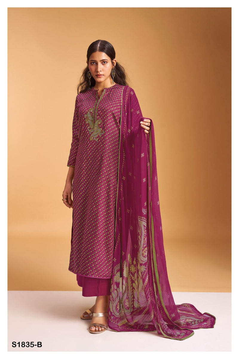 Ganga Danica 1835 Premium Cotton Silk Embroided Pret Collection