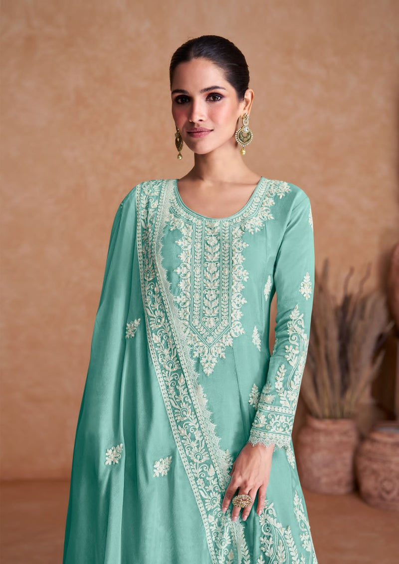 Gulkayra Designer Flory Real Chinon Salwar Suits