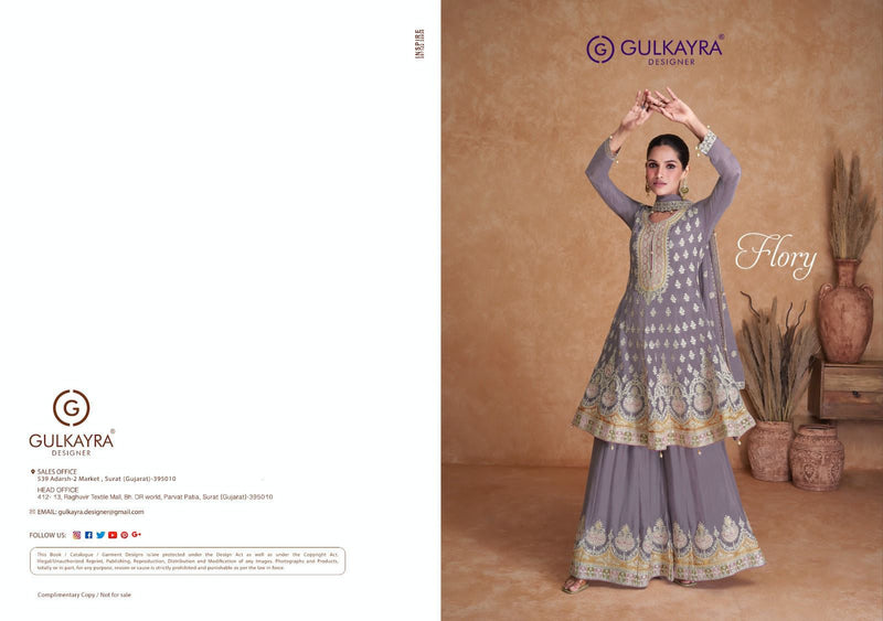 Gulkayra Designer Flory Real Chinon Salwar Suits