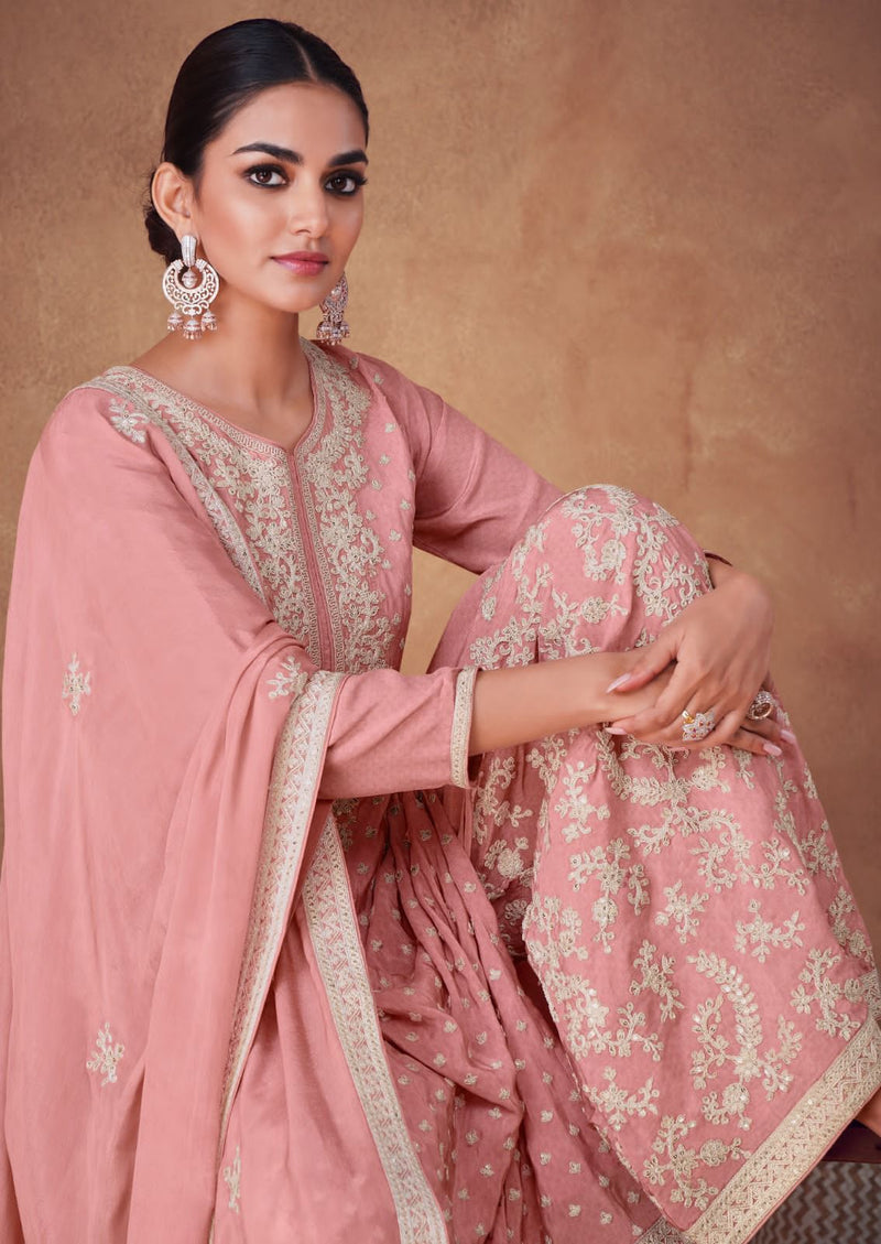 Gulkayra Designer Flory Real Chinon Salwar Suits