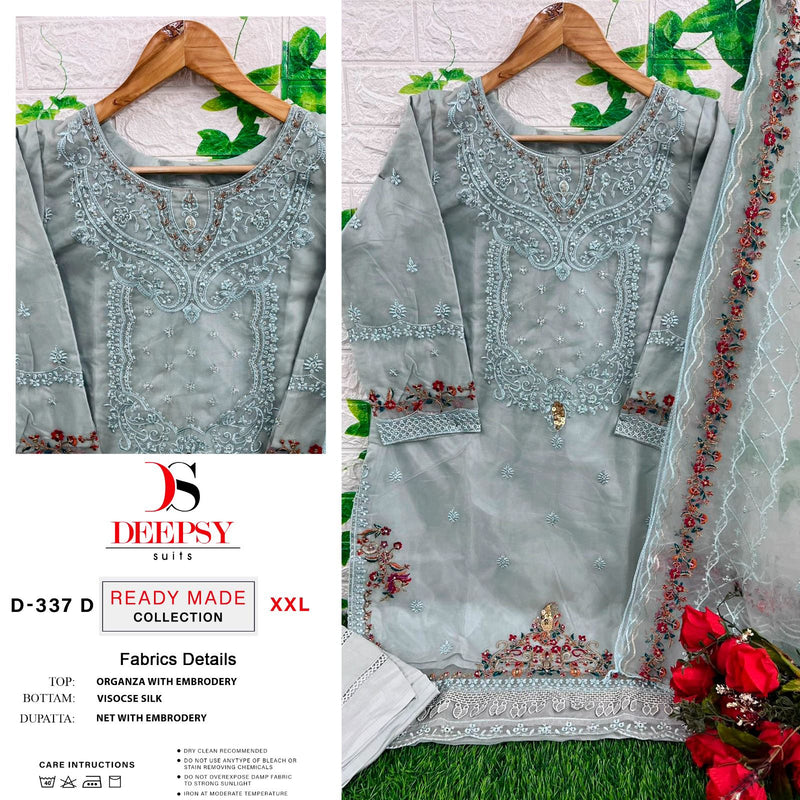 Deepsy Suits Dno D 337 Abcd Pure Orgnaza Embroided Pret Collection