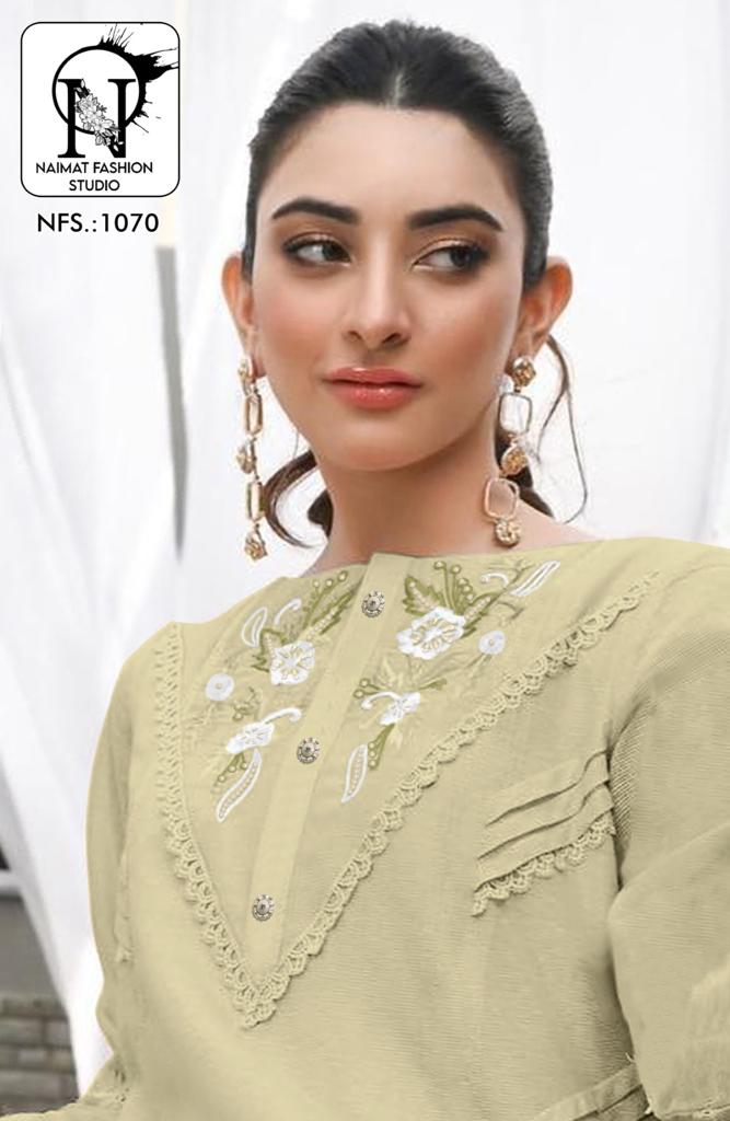 Naimat Fashion Studio Nfs 1070 Pure Danting Georgette Pret Collection