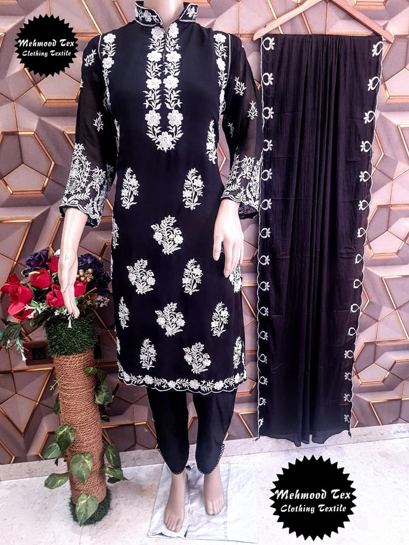 Mehmood Tex Vol 17 Heavy Fox Georegette Embroieded Pret Collection