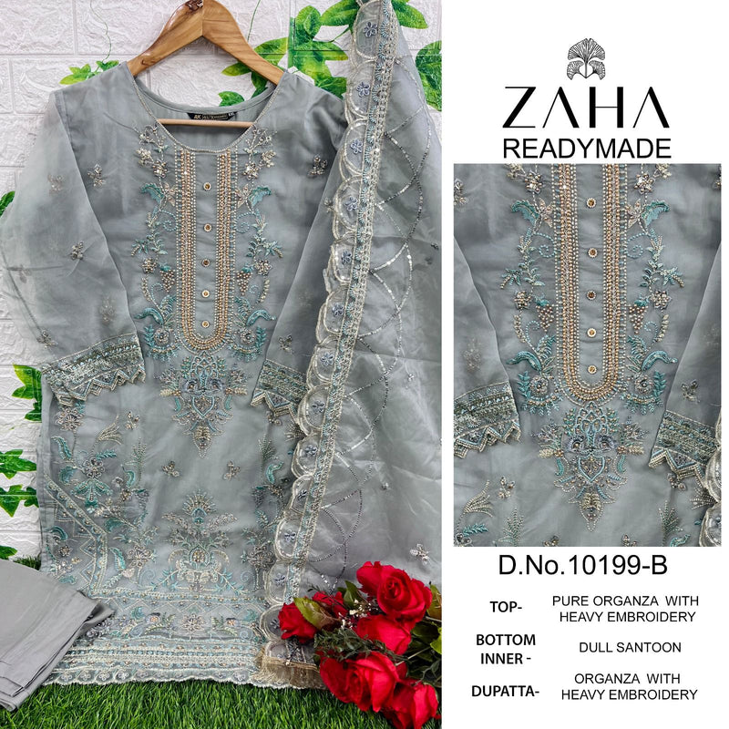 Zaha Saifreena Vol 1 Orangza Heavy Embroidered Pret Collection