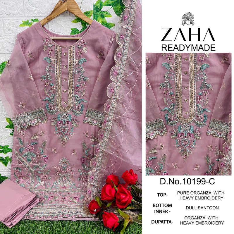 Zaha Saifreena Vol 1 Orangza Heavy Embroidered Pret Collection