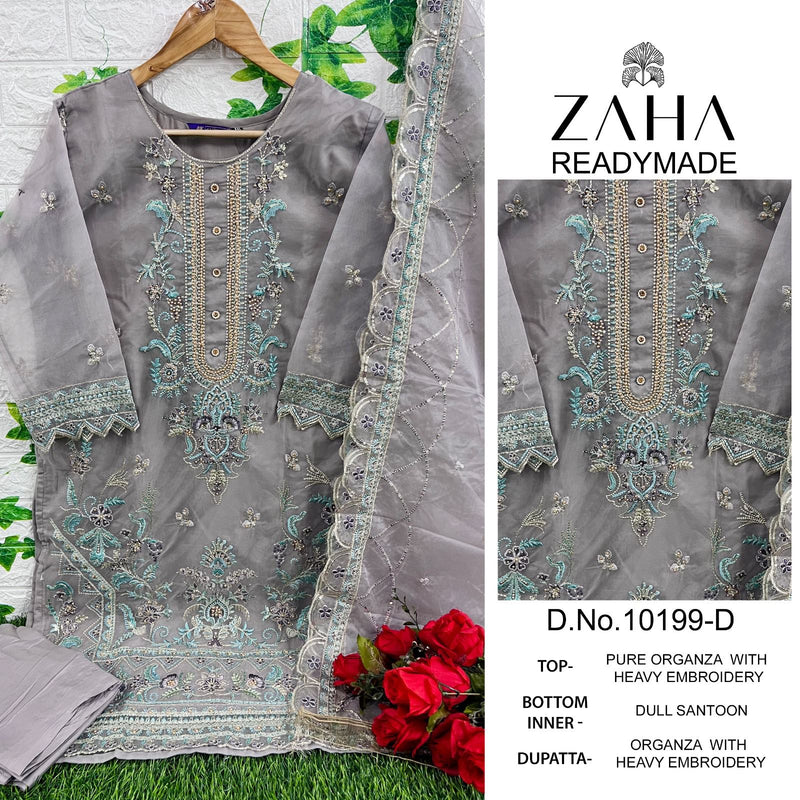 Zaha Saifreena Vol 1 Orangza Heavy Embroidered Pret Collection